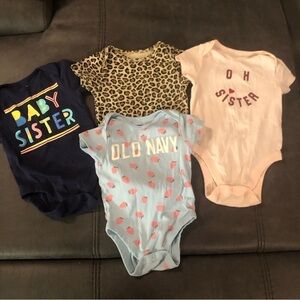 4 Old Navy Onesies